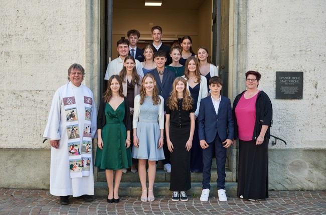 Konfirmation Frauenfeld 2025 (Pfarrkreis Stadt-Huben).