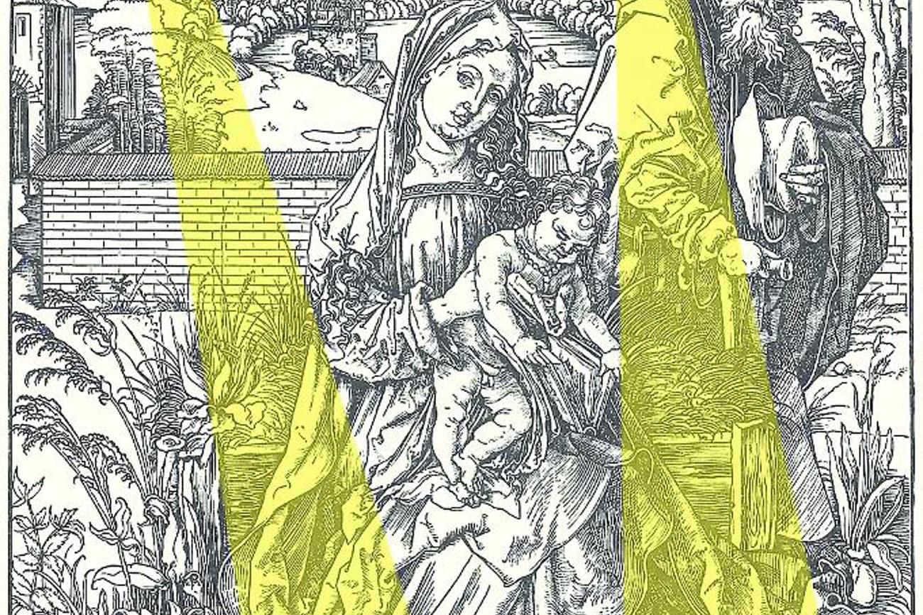 Die heilige Familie mit Hasen von Albrecht Dürer.