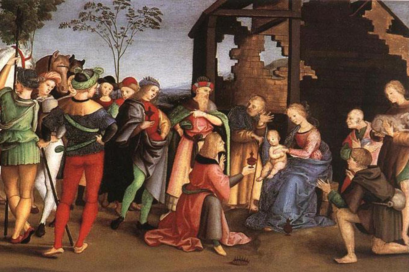 Künstler blicken tiefer: Die von Raffael gemalte weihnächtliche Stallszene spielt im Sommer.