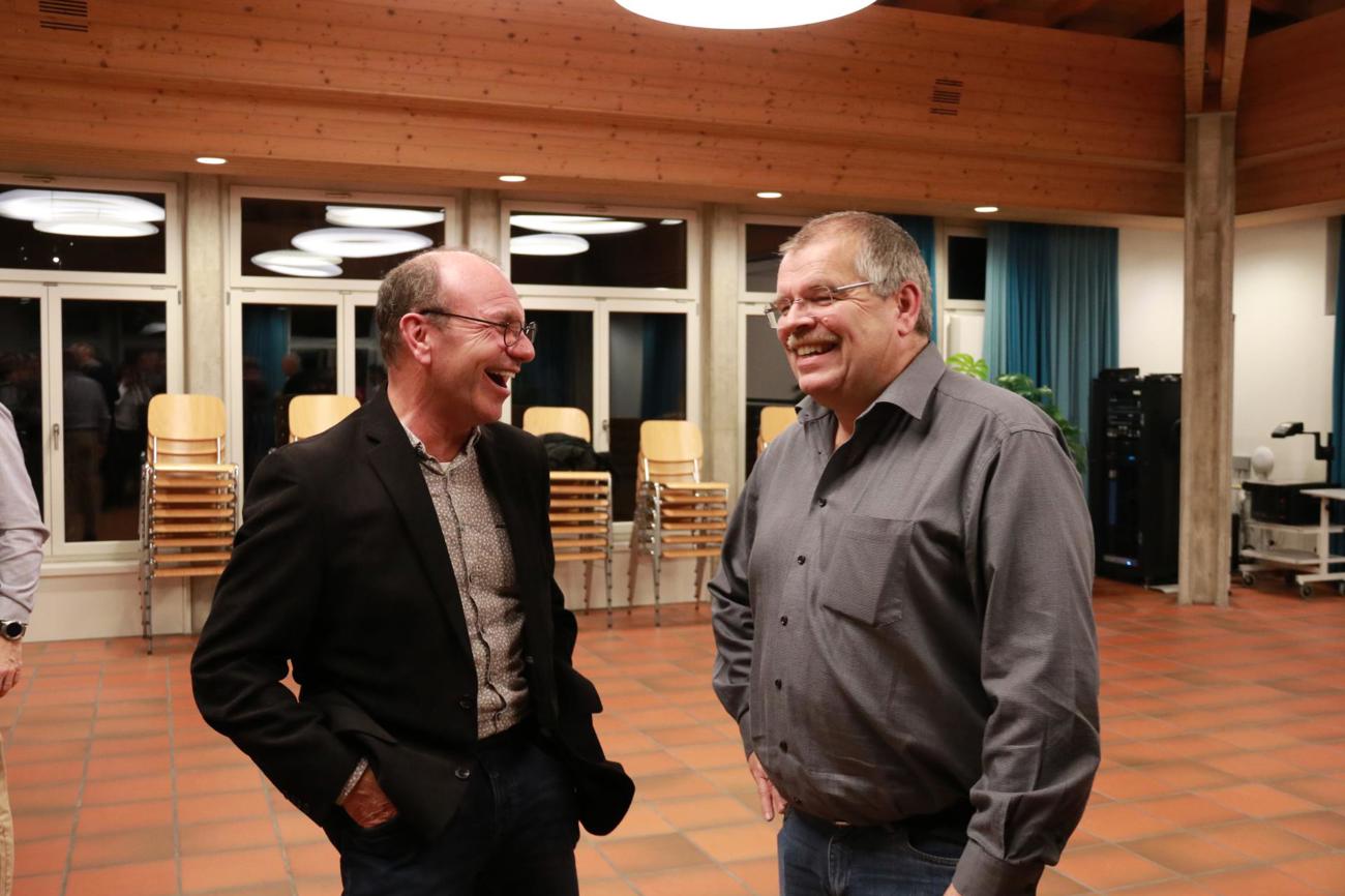 Pfarrer Ulrich Henschel, Wigoltingen, und Pfarrer Rolf Roeder, Schlattingen.