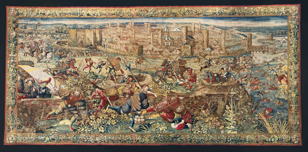 Der Wandteppich zeigt die Niederlage der Eidgenossen bei der Schlacht von Pavia. | Foto: Museo e Real Bosco di Capodimonte, Napoli