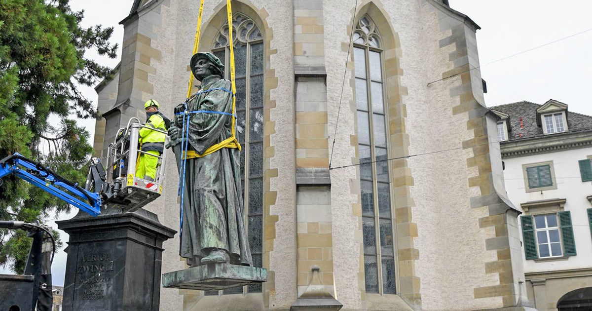 Züri-Fäscht: Zwingli wird auf die Strasse gesetzt | Kirchenbote Online