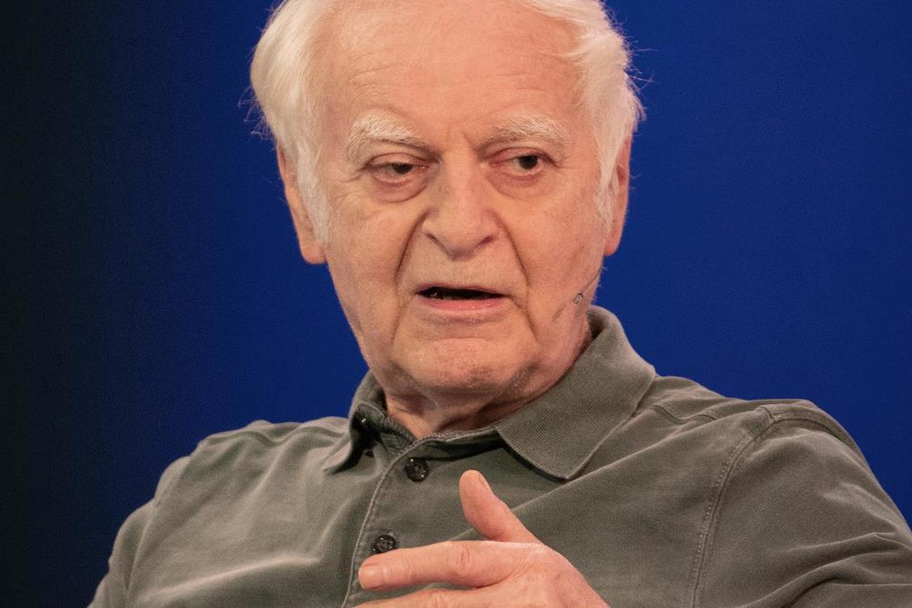 Leute vom Diskurs auszuschliessen sei «ein fürchterliches Fantasma wie Hitlers Rassenkunde», sagte Adolf Muschg gegenüber dem Tagblatt. | Foto von der Frankfurter Buchmesse 2018: Ptolusque/CC BY-SA 4.0