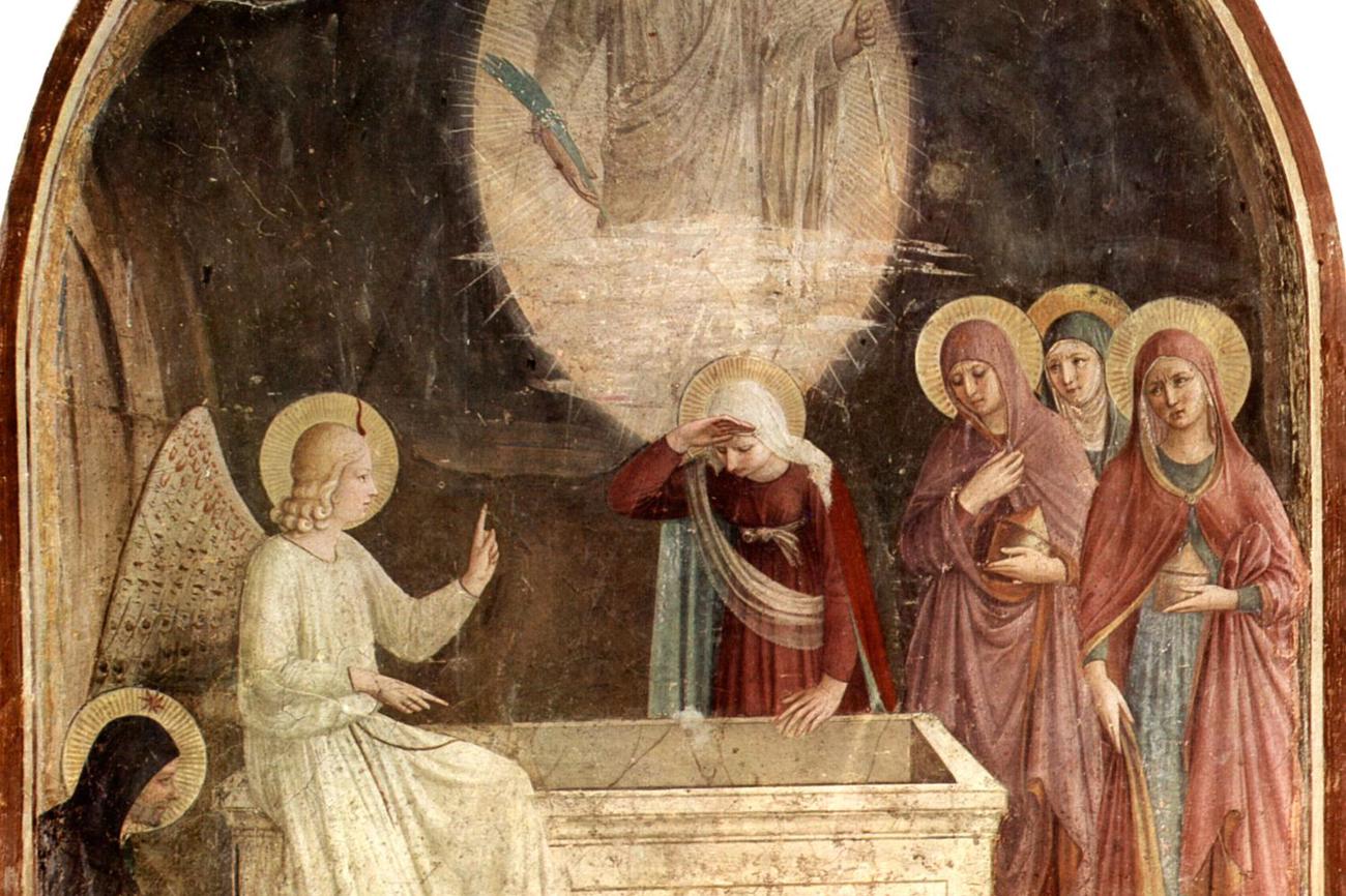 «Die Drei Marien am Grabe Christi» von Fra Angelico, Szene aus dem Freskenzyklus im Dominikanerkloster San Marco in Florenz.