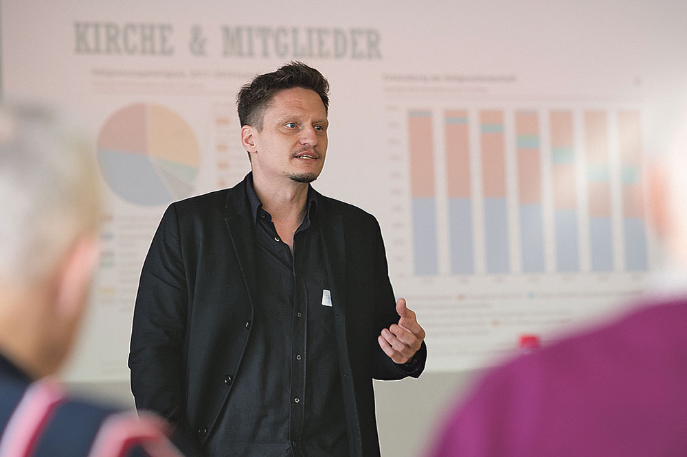«Social Media sollen auch Spass machen!» Stephan Jütte, Medienbeauftragter der Evangelisch-reformierten Kirche Schweiz. | Foto: Susanne Seiler