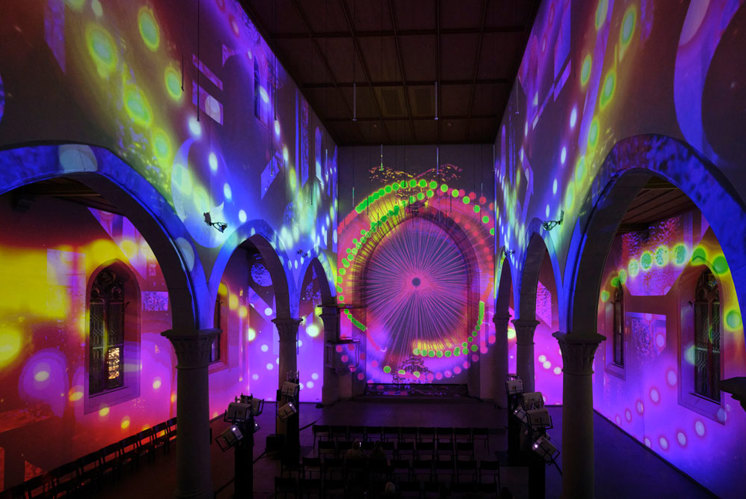 Erste Lichtshow in der Luzerner Matthäuskirche