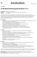 In eigener Sache: offene Stellen beim Kirchenboten