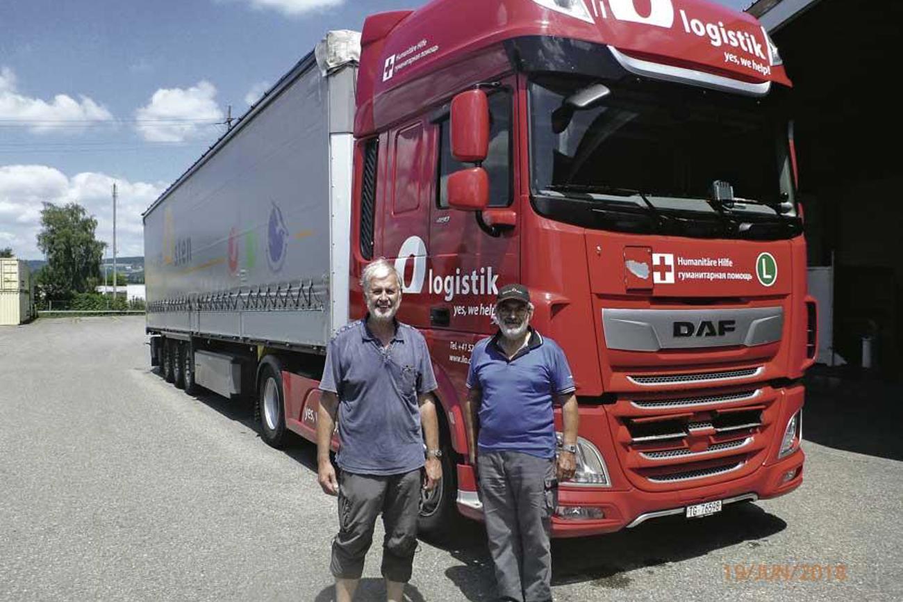 Bubentraum verwirklicht: Ueli Tschanz vor seinem Sattelschlepper.