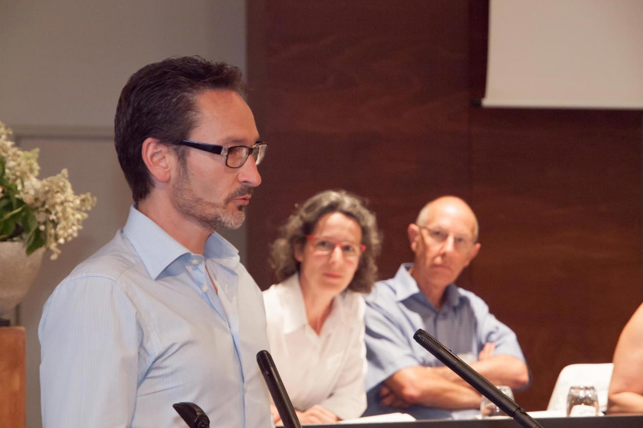 Pfarrer Harald Ratheiser aus Arbon, vorne, äusserte sich kritisch gegenüber der Neufassung des Konkordats.