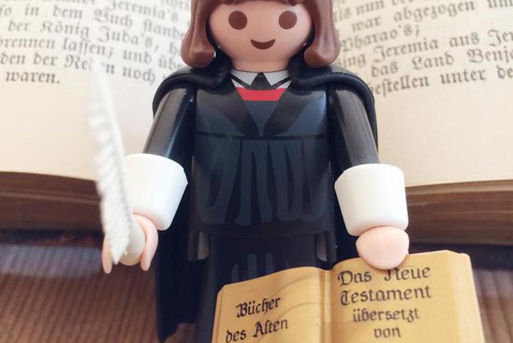 Der Playmobil-Luther – der Wachhund an meiner Seite
