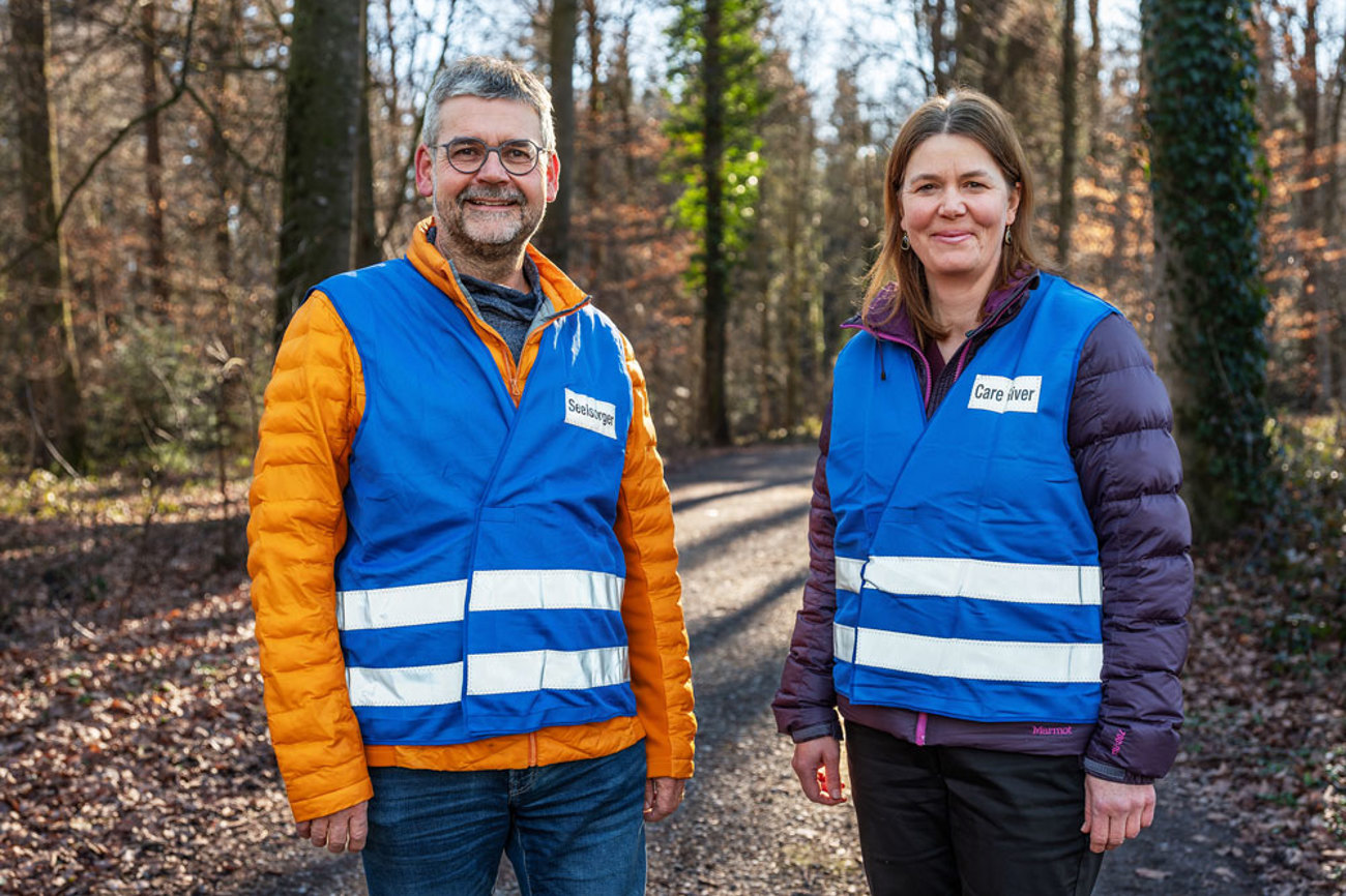 Christoph Beeler-Longobardi und Franziska Tschupp, Co-Leitende ökumenische Notfallseelsorge/Care-Team Kanton Luzern. | Foto: Roberto Conciatori