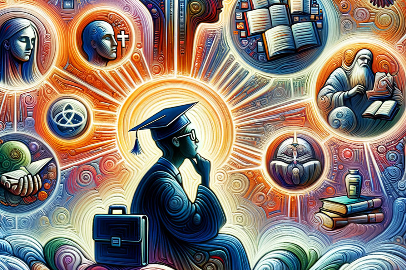 Immer mehr akademisch Gebildete stehen vor einem Rätsel, wenn es um religiöse Inhalte geht – und distanzieren sich von ihnen. (Illustration: KI von Pixabay) 