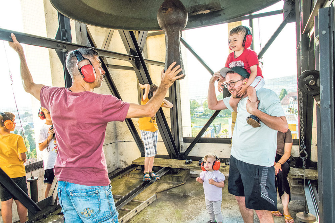 Auch die Glockenführungen waren sehr beliebt an der der Langen Nacht der Kirchen.