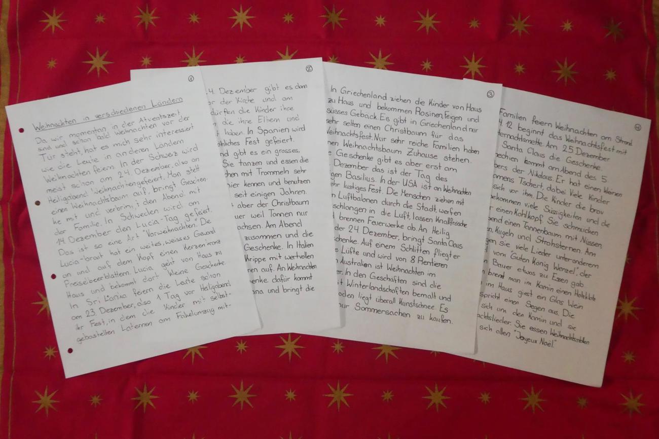 Sanya Zweifel hat viel Interessantes über Weihnachtsbräuche in verschiedenen Ländern herausgefunden.
Bild Gret Menzi