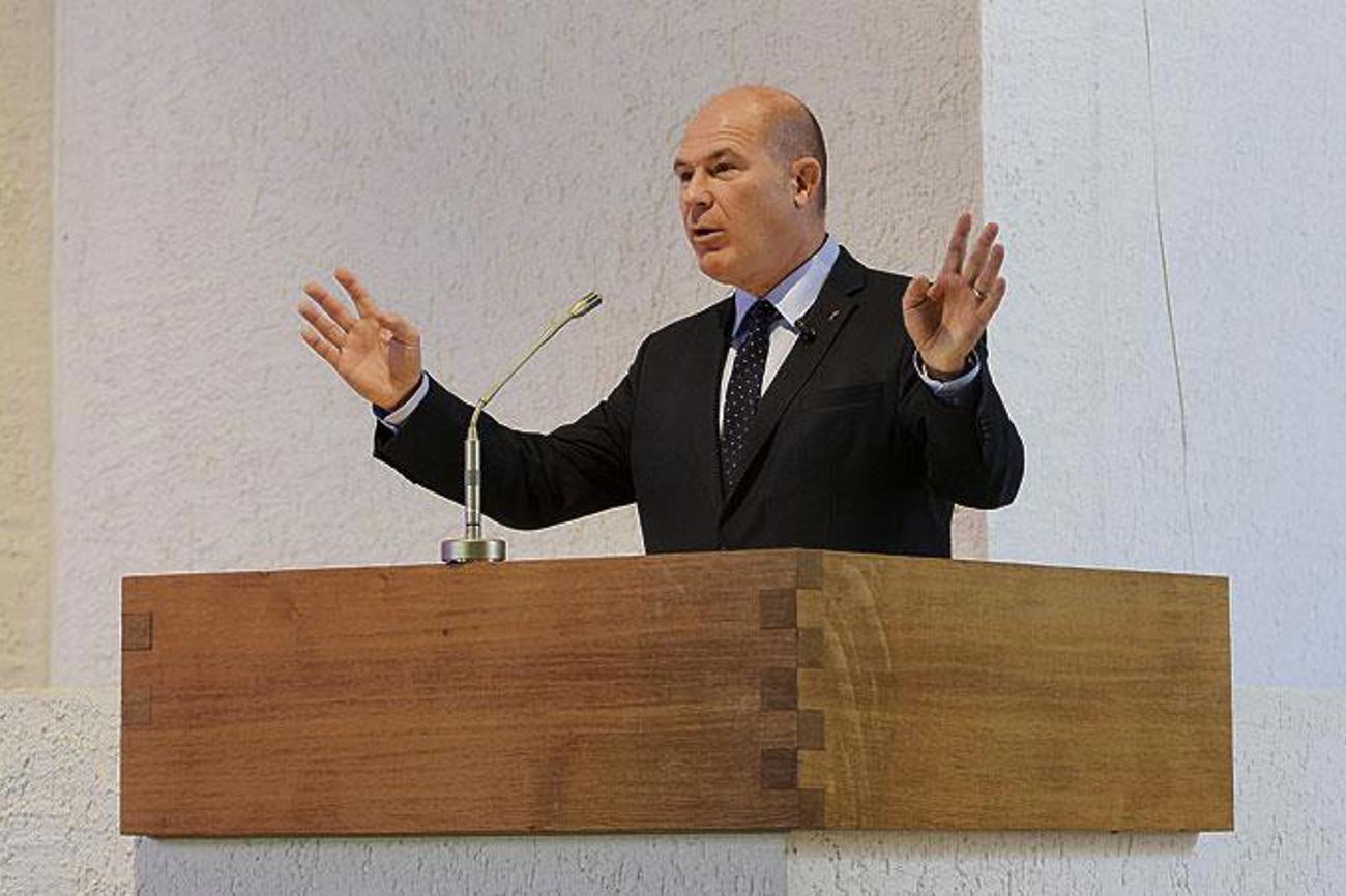 Der Baselbieter Finanz- und Kirchendirektor Anton Lauber predigte am 15. Januar in der ökumenischen Kirche Flüh. | Dominik Plüss