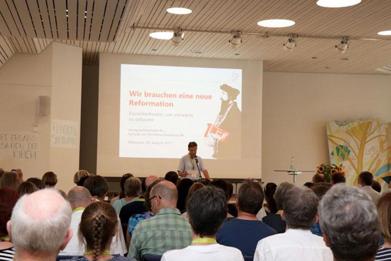 Rund 115 reformierte Kirchenparlamentarier aus Baselland und Basel-Stadt trafen sich in Liestal zu einer gemeinsamen Reformationssynode.