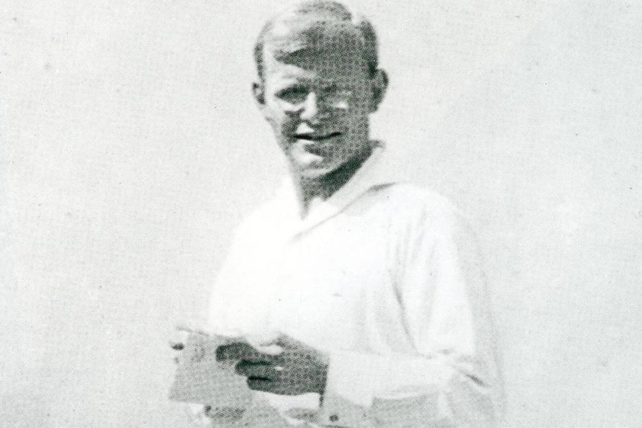 Dietrich Bonhoeffer an der Jugendkonferenz in Gland 1932.