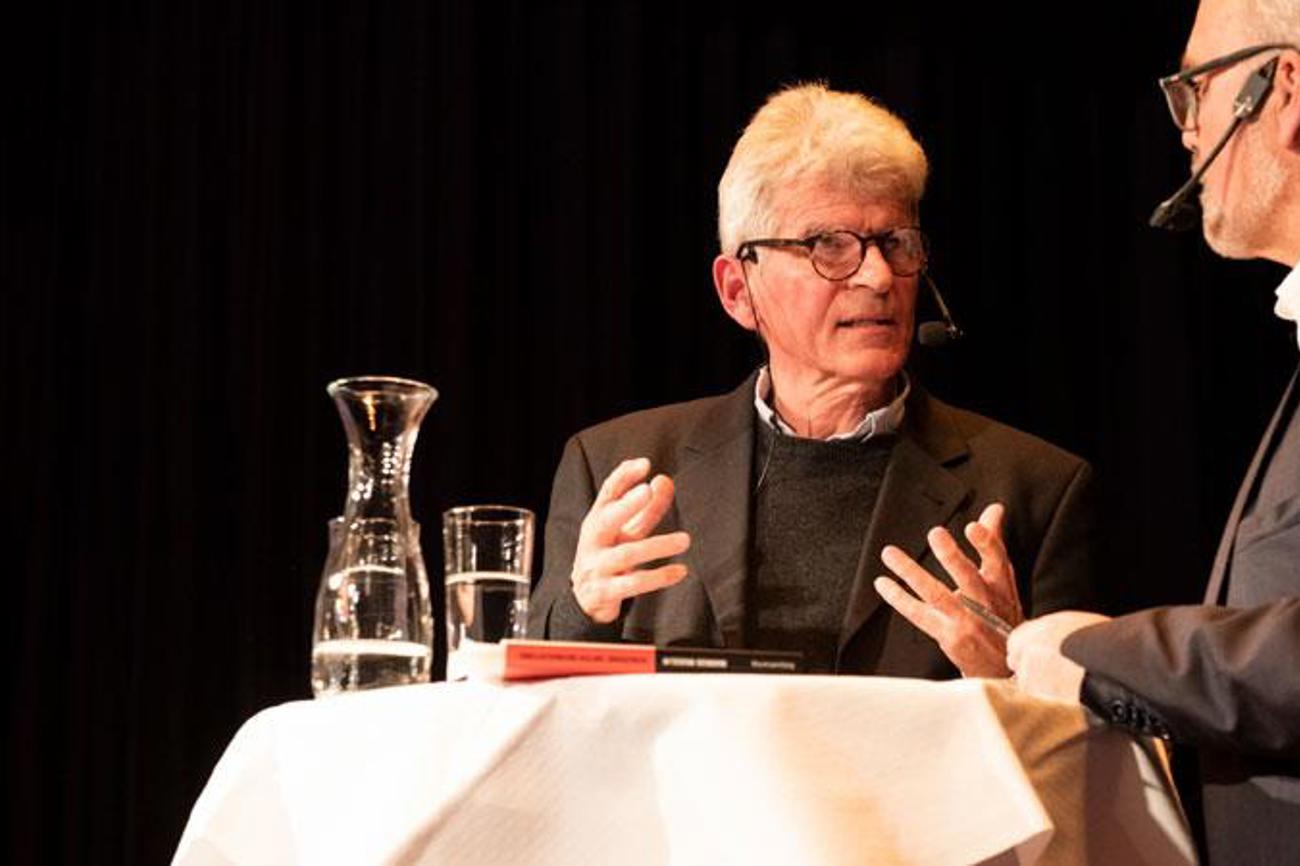 Der Journalist und Buchautor Markus Mugglin im Interview mit Peter Hartmeier im «Kronenhof». |Peter Leutert