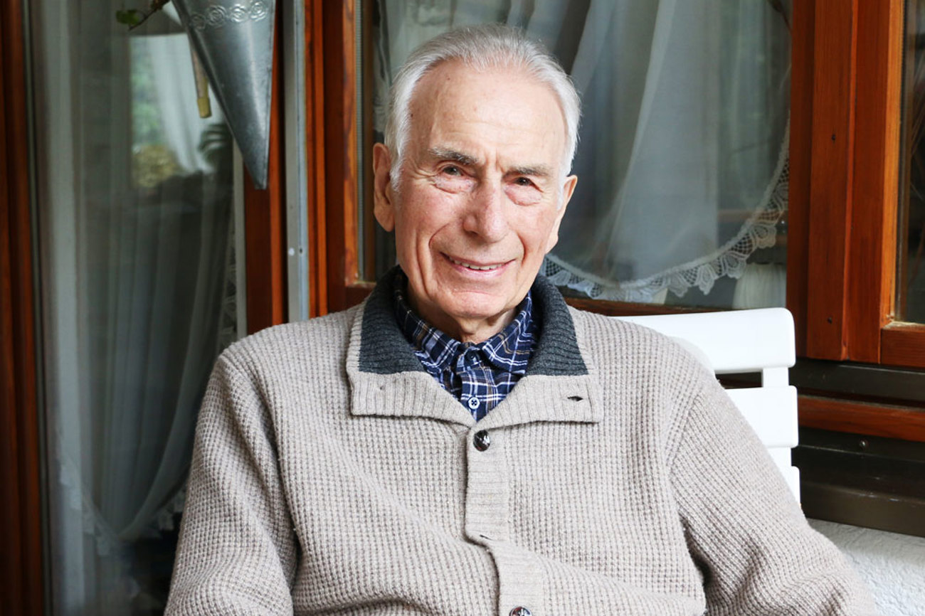 Arnold Bittlinger zu seinem 90. Geburtstag, im Jahr 2018. | Foto: Doris Brodbeck