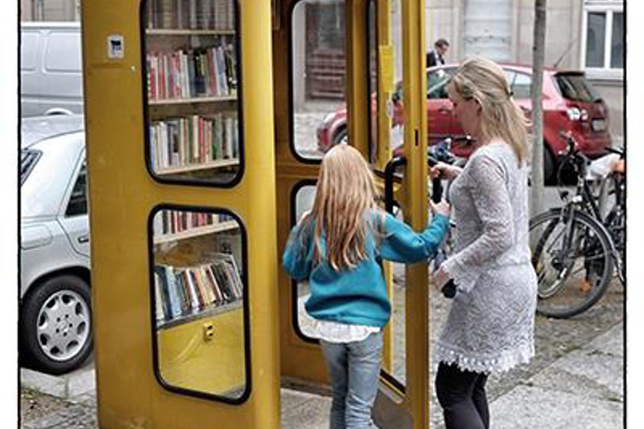 Aus Telefonzellen werden Bücherzellen: Die Stadt ist kreativ.   | Bild sy