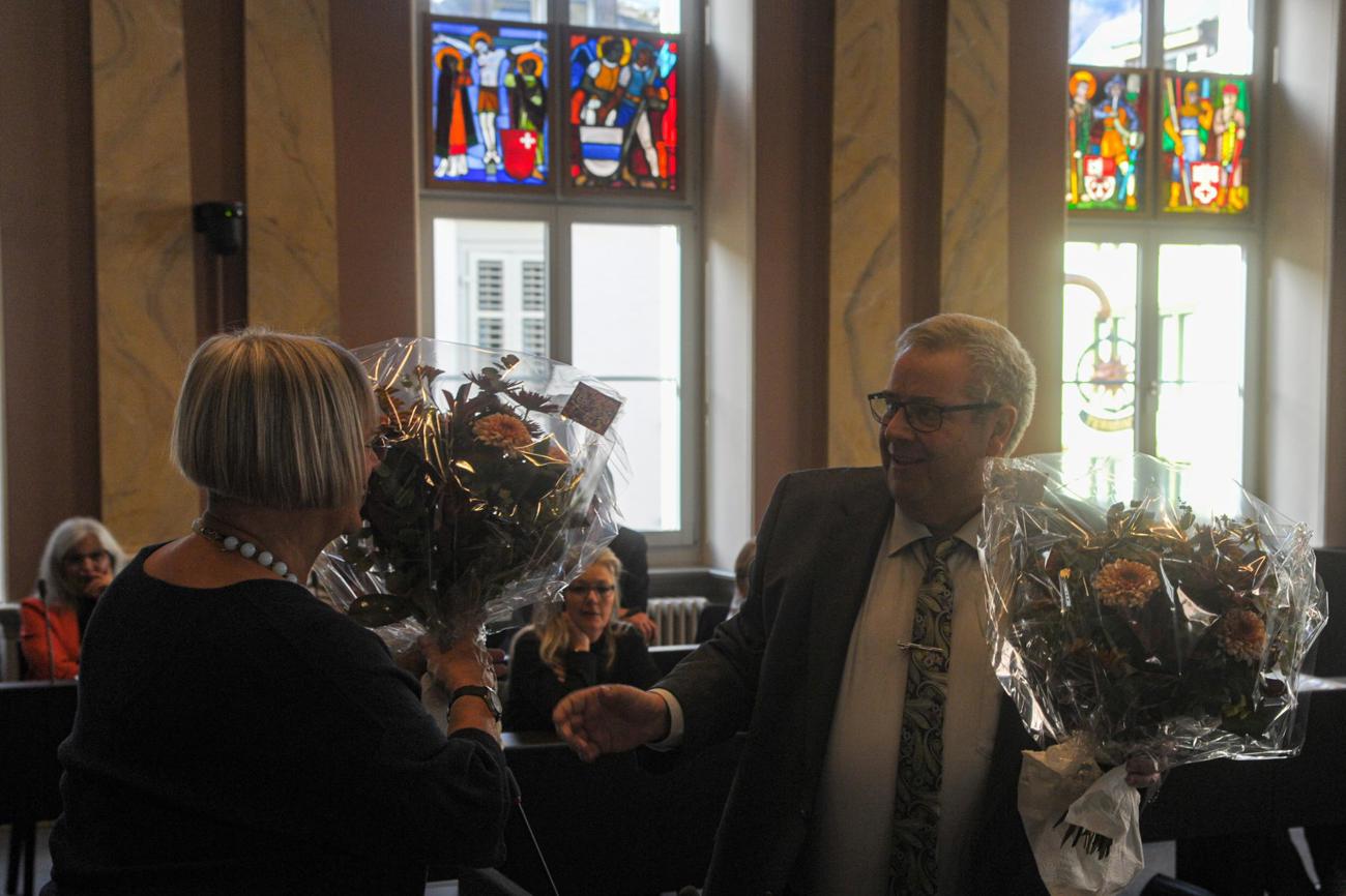 Verabschiedung von Susanne Abesser aus der Geschäftsprüfungskommission der Evangelisch-reformierten Landeskirche des Kantons Glarus.