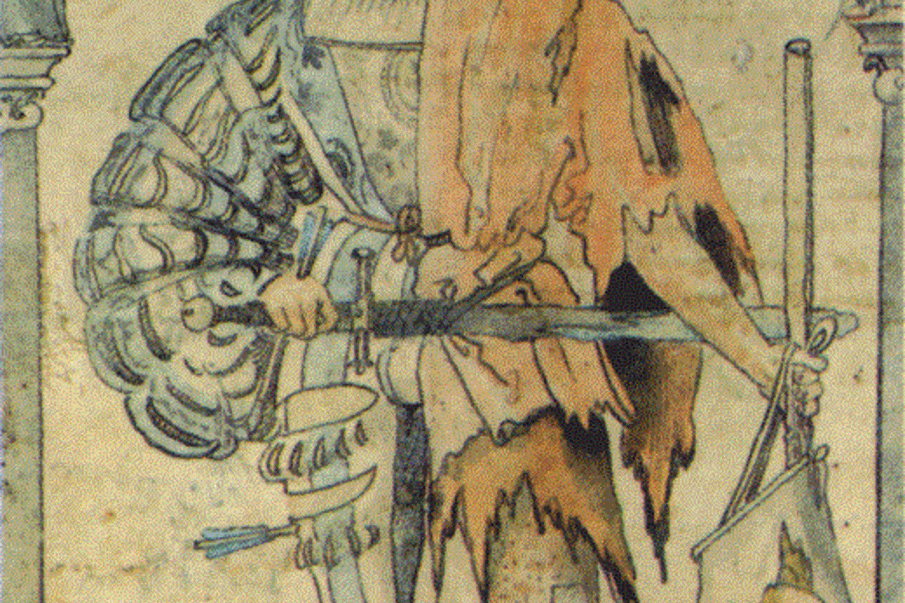 Kritik am Söldnerschicksal: Vom ­Krieger zum Bettler.