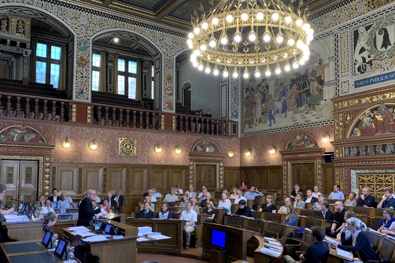 Die letzte Synode-Sitzung der laufenden Legislaturperiode fand im Grossratssaal des Basler Rathauses statt. | Zehnder