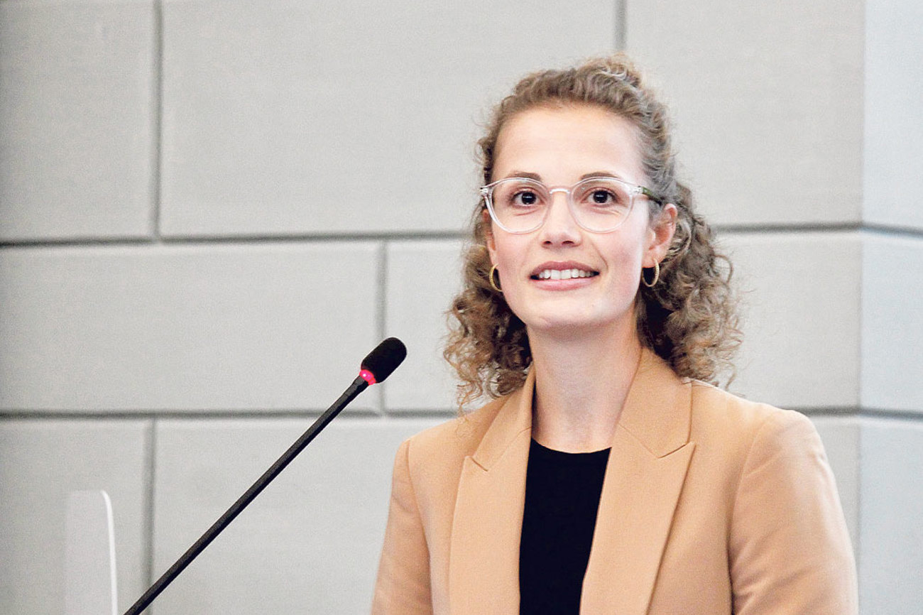 Kantonsratspräsidentin Judith Schmutz überbrachte die Grüsse des Kantonsparlaments. | Foto: zvg