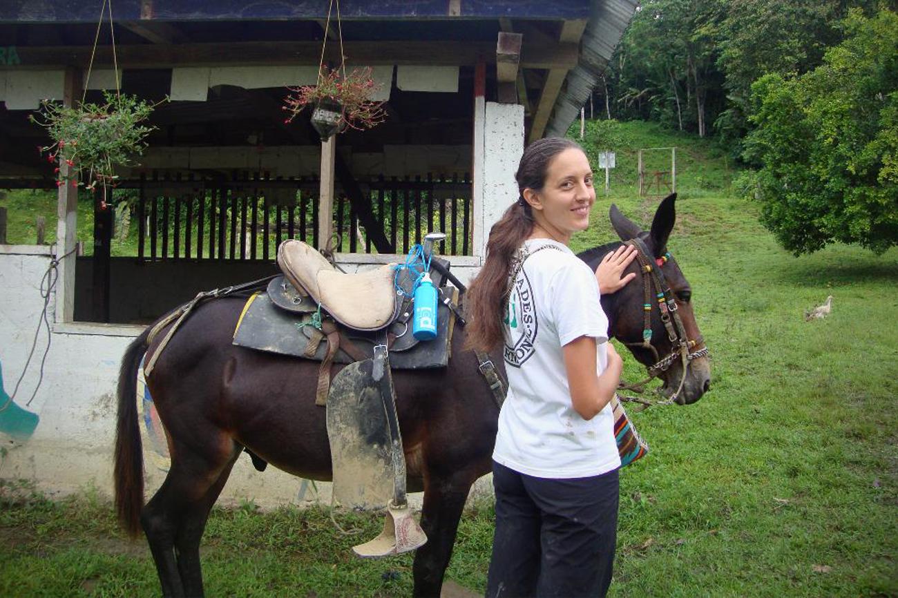 Die Studentin Lisa Stalder leistete einen Friedenseinsatz in Kolumbien.