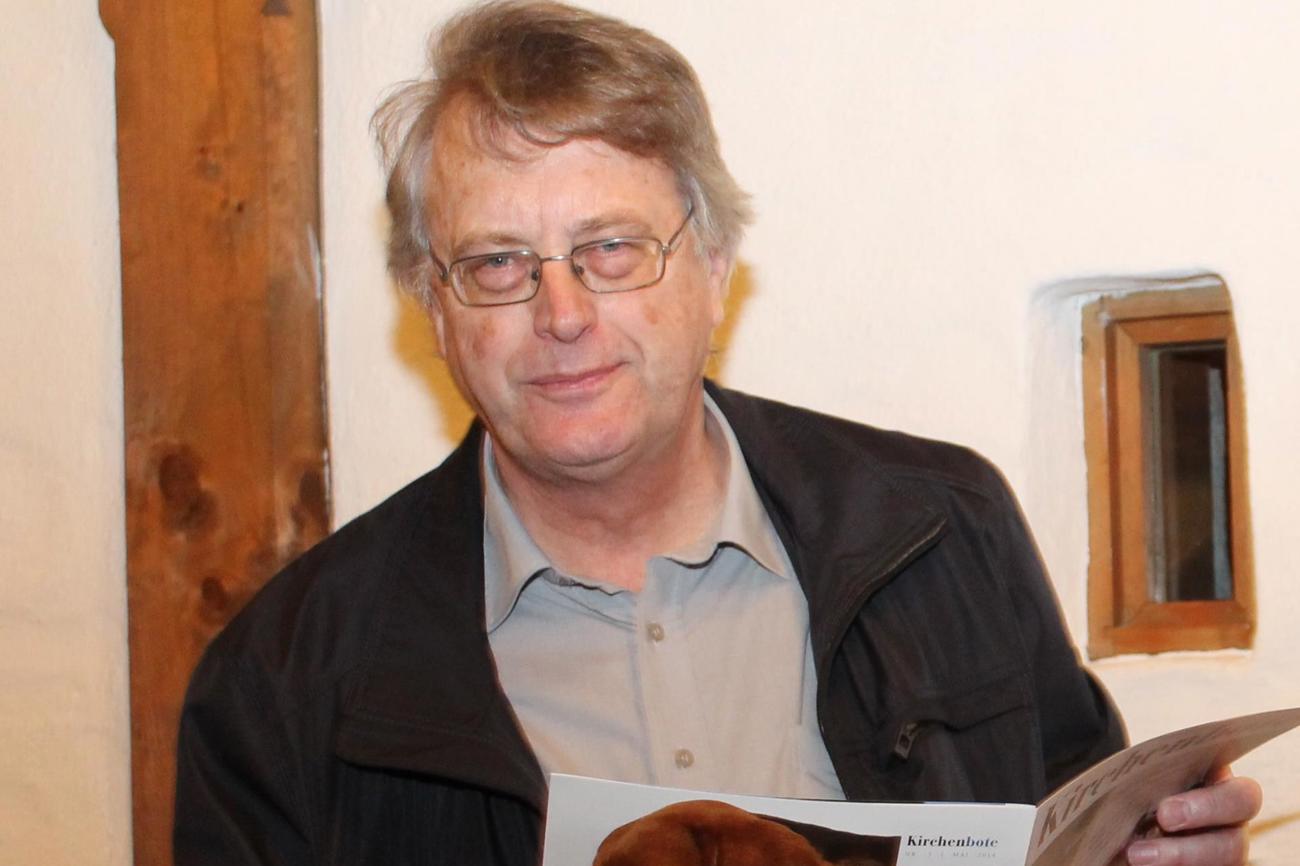 Der Präsident des Kirchenbotenvereins, Edi Ulmer, präsentierte verschiedene Beispiele der damaligen Druckkunst.