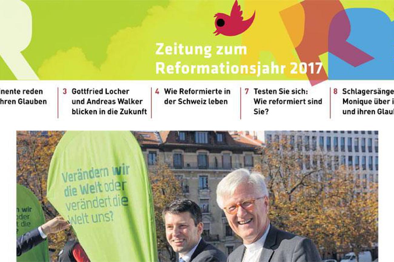 Zwei prominente Kirchenmänner feiern 500 Jahre Reformation – und mit ihnen Europa: Gottfried Locher (Schweiz, links) und Heinrich Bedford-Strohm (Deutschland).