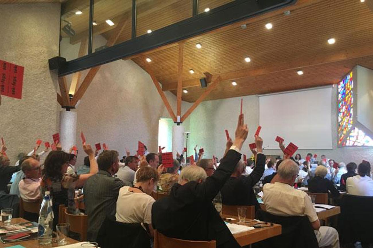 Um ein Traktandum ärmer: Die Abgeordnetenversammlung des Kirchenbunds in Winterthur.|Felix Reich, reformiert.
