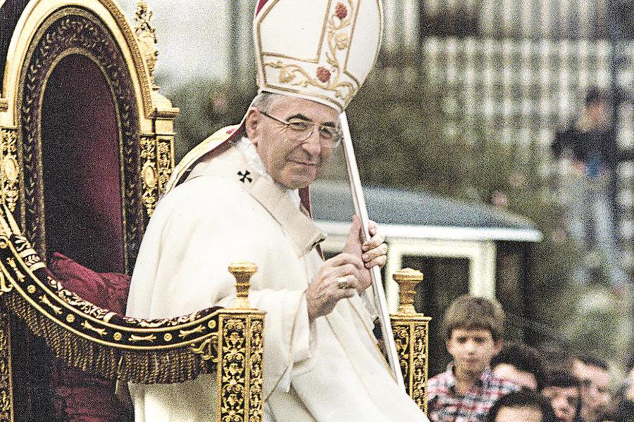 Der strahlende Papst: Nach 33 Tagen war Paul Johannes tot. (epd-bild)