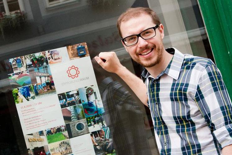 Der Pfarrer hinterm Schaufenster