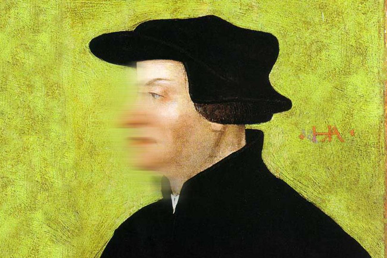 Der Reformator Huldrych Zwingli, vor allem aber sein Werk zeigt sich in den Augen vieler recht unscharf.|Bildbearb. Marius Schären