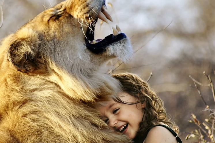 Zusammen lachen macht Spass