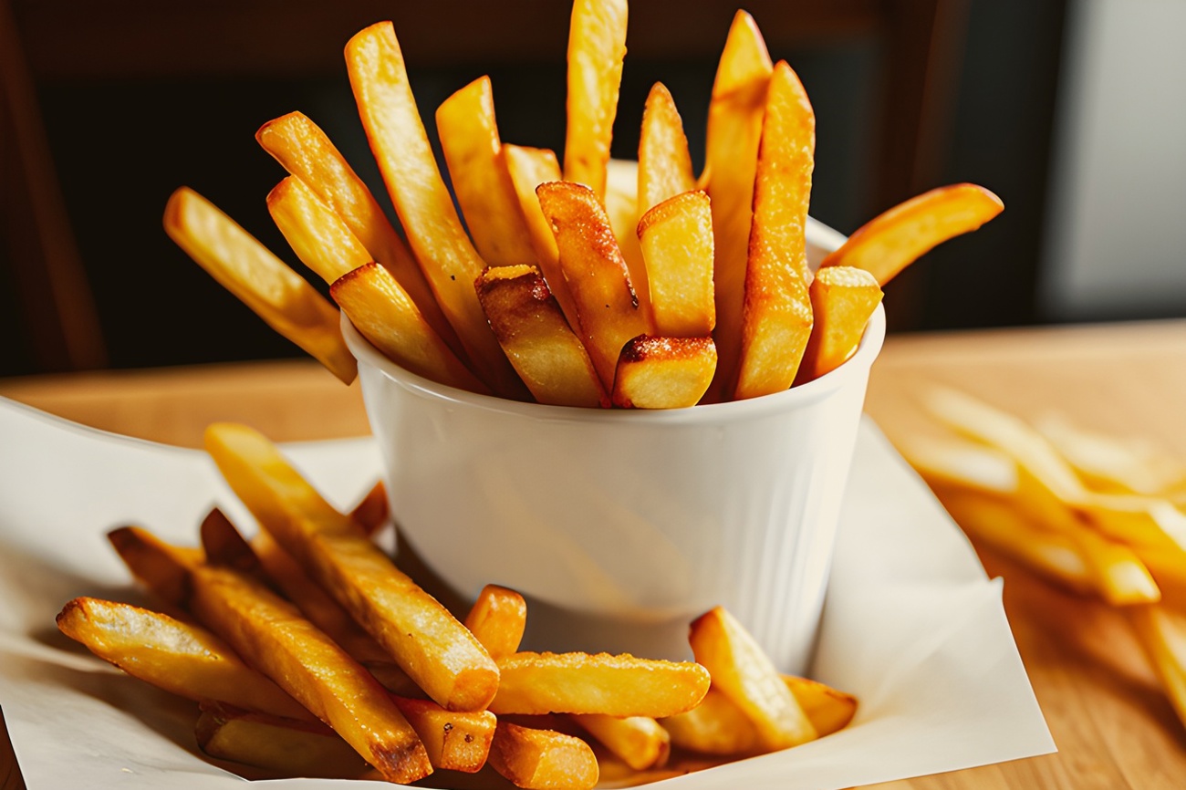 … und heiss gebadet im Öl als Pommes frites eine Fastfood-Ikone: Fotos: pixabay, wikimedia