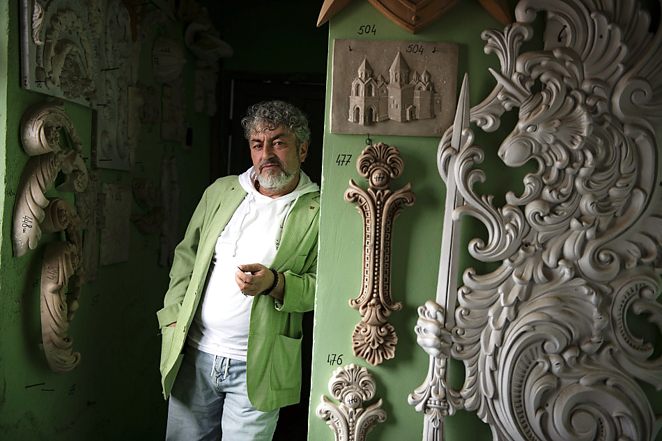 «Uns allen hat Gott eine Gabe gegeben, die wir nutzen sollten»: Bildhauer Armen Samvelyan. | Foto: Nazik Armenakyan