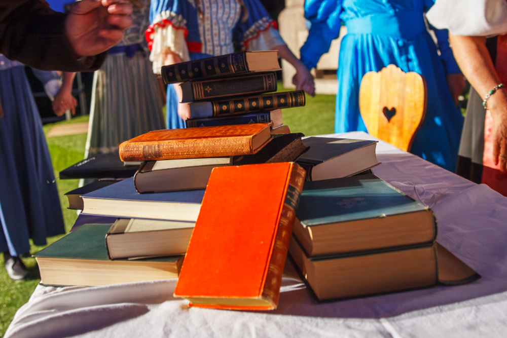 Auch die Bücher ihres Vaters, des Schriftstellers Jeremias Gotthelf, spielen im Musical eine wichtige Rolle. | Foto: zvg