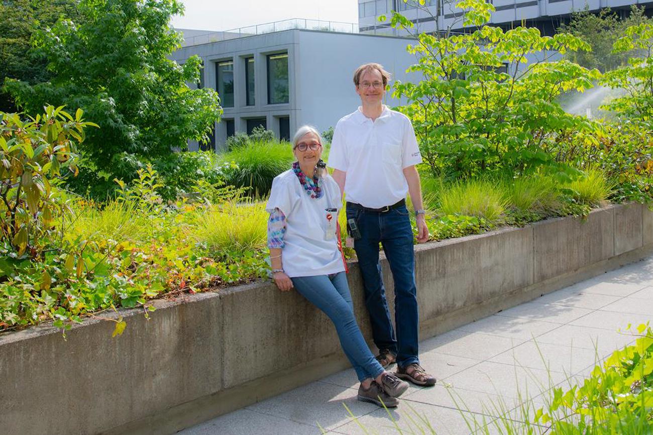 Gudrun Dehnert und Adriaan Kerkhoven, Seelsorgende im Unispital Basel.