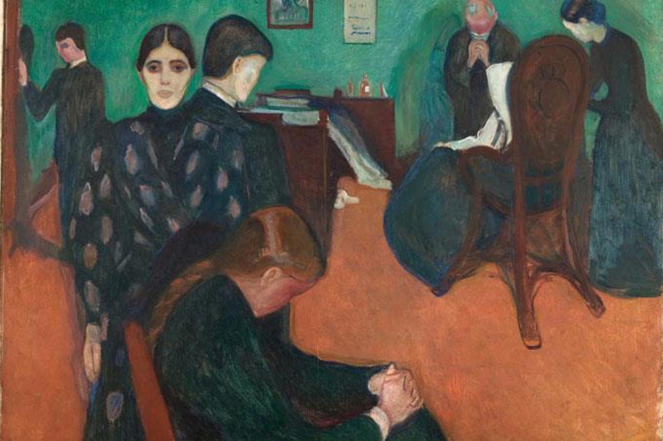 Wenn eine Person während Tagen nach einem Extremereignis wie versteinert ist, braucht sie dringend professionelle Hilfe, sagt Notfallseelsorgerin Irmela Moser, stellvertretende Leiterin des Care Teams Kanton Bern. Bild: Edvard Munch: «Tod im Krankenzimmer», 1893/Google Art Project