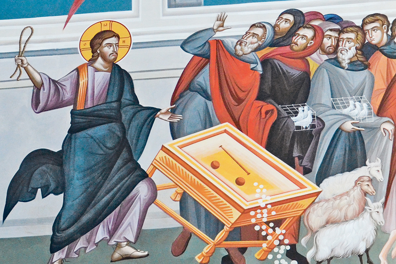 Jesus treibt die Händler aus dem Tempel: Zeichenhandlung oder Wutausbruch? | Bild: Franz Josef Rupprecht