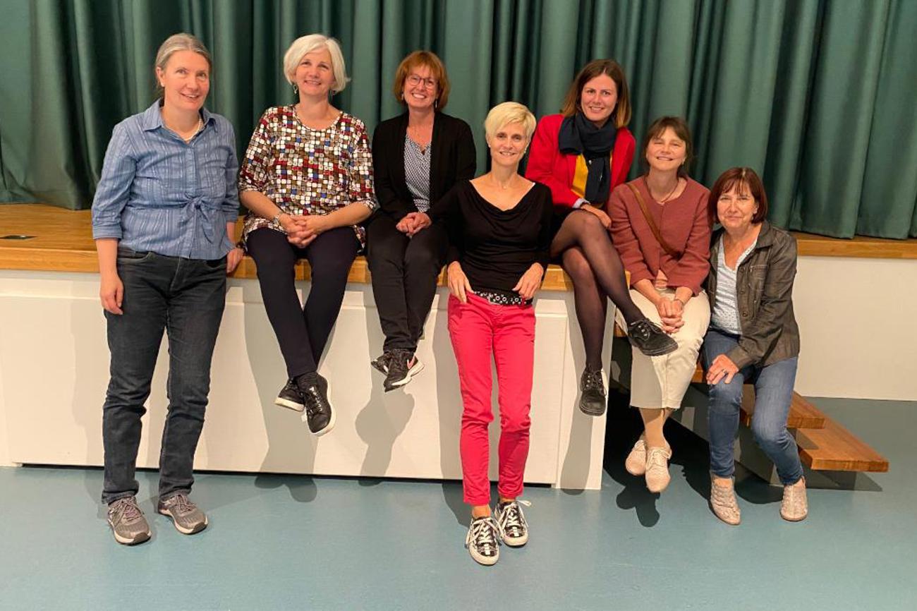 Der neue Vorstand (von links nach rechts): Doris Brodbeck, Eva Baumgardt, Jeannine Saumweber, Frauke Heidinger, Irina Zehnder, Barbara Erdmann, Käthi Weber-Buchmann.| Di Cesare