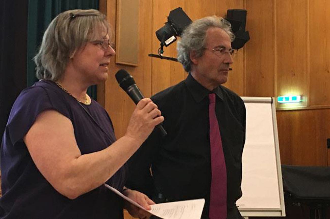Jeanne Pestalozzi und Walter Schmid, die Stiftungsratspräsidenten von Brot für alle und Heks, bilden im Fusionsprozess ein harmonisches Tandem.