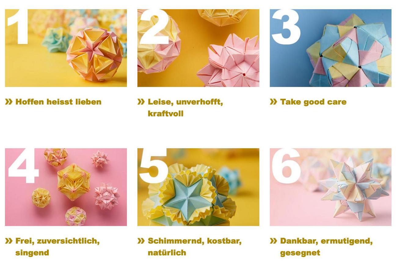 Täglich hinter jedem Türchen ein Hoffnungsgedanke.